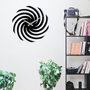 Wallity Enzoclock - S023 Reloj de Pared Decorativo de Metal Negro